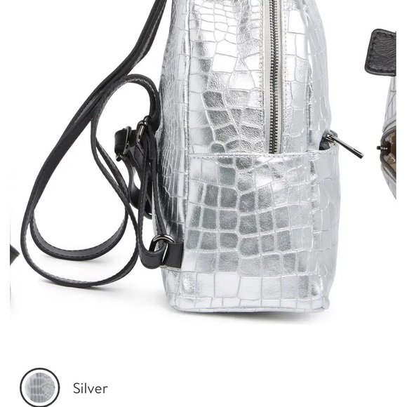 Silver Mini Backpack - Picture 6 of 9